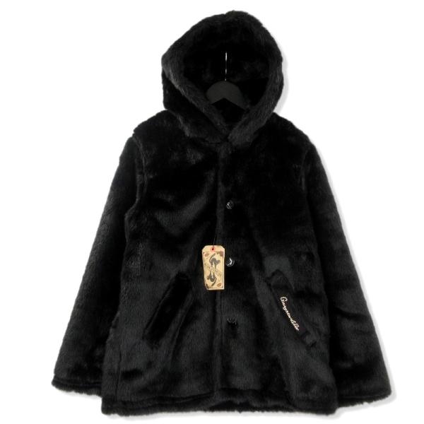 GANGSTERVILLE ギャングスタービル ファーコート ブラック S classic_70010051
