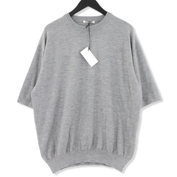 AURALEE カシミヤ半袖Tシャツ classic_70011820