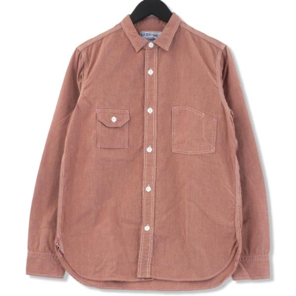 TCBジーンズ　シャンブレーシャツ　ピンク　36 TCBジーンズシャンブレーシャツピンク36