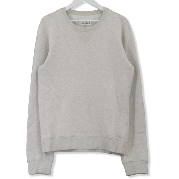 未使用級 メゾンマルジェラ 15SS シープレザーエルボーパッチ スウェット Maison Margiela（旧Maison Martin Margiela） - マルジェラ