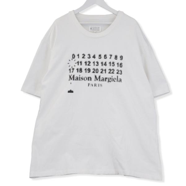 美品✨メゾンマルジェラ カレンダータグ クルーネックTシャツ 白