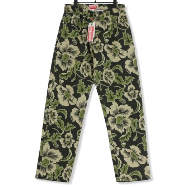 KENZO（ケンゾー）/ 花柄レーヨンパンツ ネイビー 40 KENZO（ケンゾー）/ 花柄レーヨンパンツ ネイビー 40