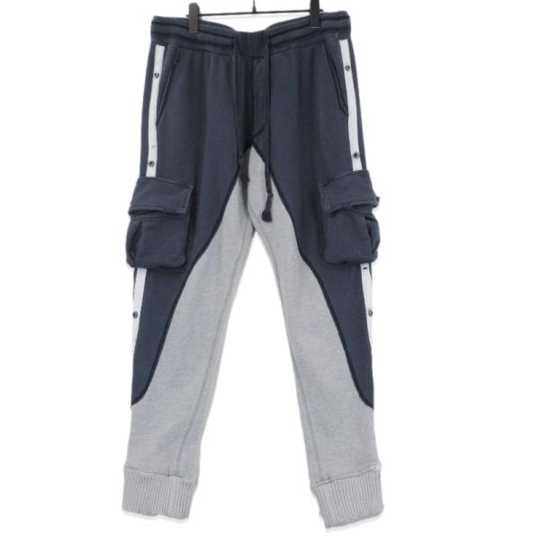 GREG LAUREN グレッグローレン スウェットカーゴパンツ テリー 50/50