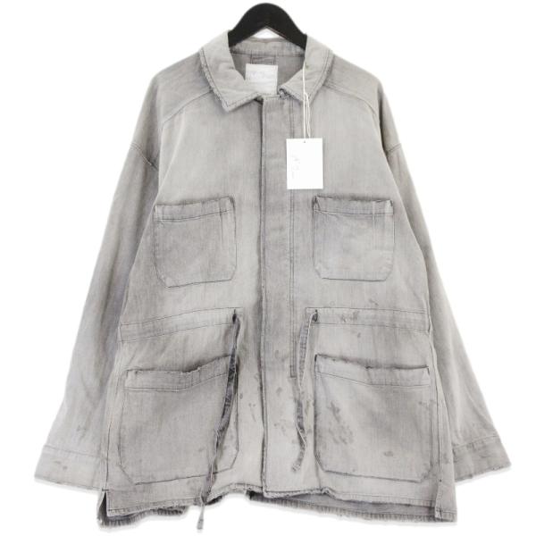 未使用 ANCELLM アンセルム AGING DENIM SHIRT JACKET ANC-SH42