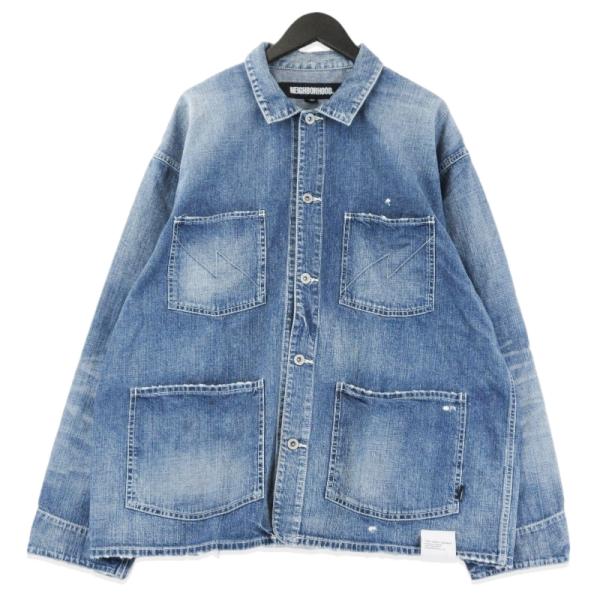 NEIGHBORHOOD ネイバーフッド WASHED COVERALL JACKET 242SPNH