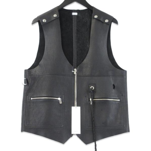 未使用 Fujimoto フジモト ORGANIC DEERSKIN REVERSIBLE VEST FJ25S-43