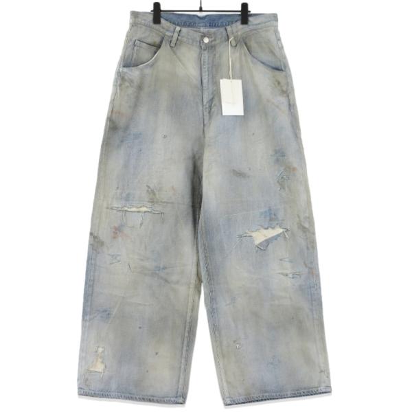 未使用 ANCELLM アンセルム #04 AGING01 ANC-PT100 エイジングデニム