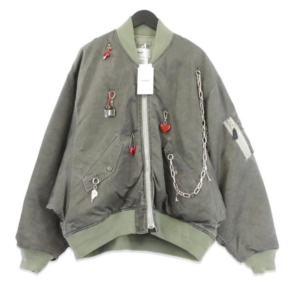 未使用 doublet ダブレット KEY CHAIN DECORATED BOMBER JACKET