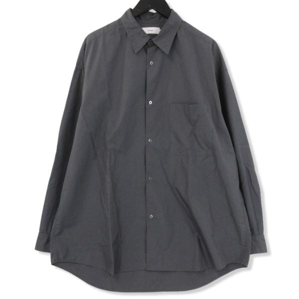 美品　21aw グラフペーパー　ウール　シャツ　グレー　FREE classic_71005872