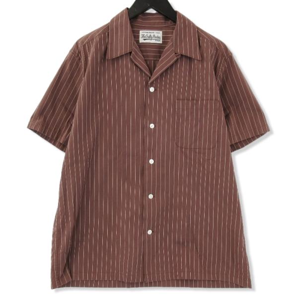 WACKO MARIA 半袖シャツ M WACKO MARIA ワコマリア ドット柄 オープンカラー 開襟 レーヨン