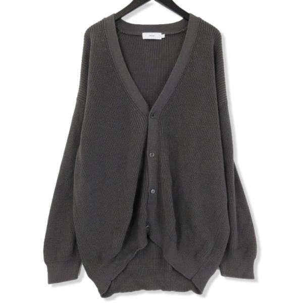 美品 Graphpaper グラフペーパー suvin loose rib cardigan 22SS  