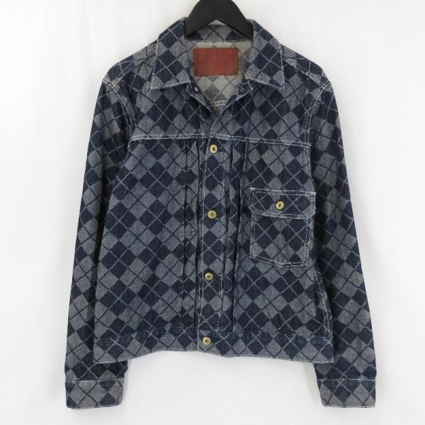CALEE キャリー デニムジャケット 17AW ARGYLE DENIM JACKET  