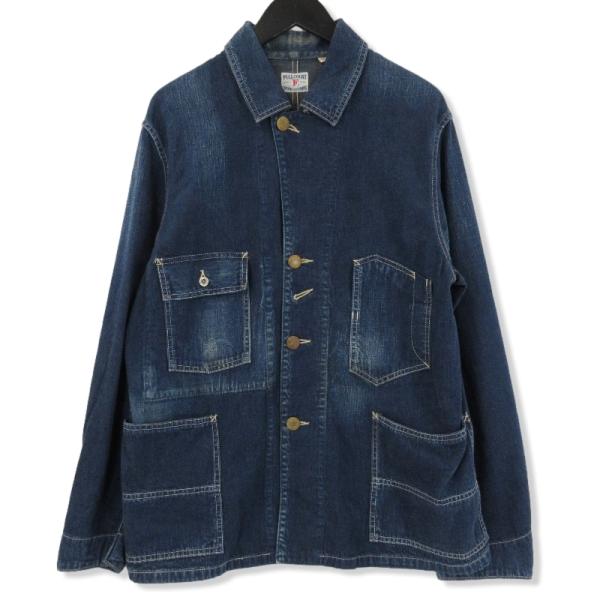 FULLCOUNT フルカウント デニムカバーオール 2953HW DENIM COVERALL デニムジャケット コットン オゾン加工 インディゴ 38 71007066 FULLCOUNT フルカウント デニムカバーオール 2953HW DENIM COVERALL デニムジャケット コットン オゾン加工 インディゴ 38 71007066