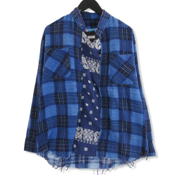 OLD PARK リメイク パジャマシャツ OLD PARK リメイク パジャマシャツ OLD PARK リメイク パジャマシャツ