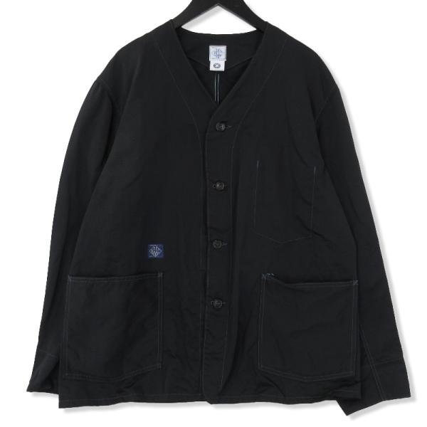 POST OVERALLS ノーカラージャケット POST 44 DV 総柄L POST OVERALLS ノーカラージャケット POST 44 DV 総柄L