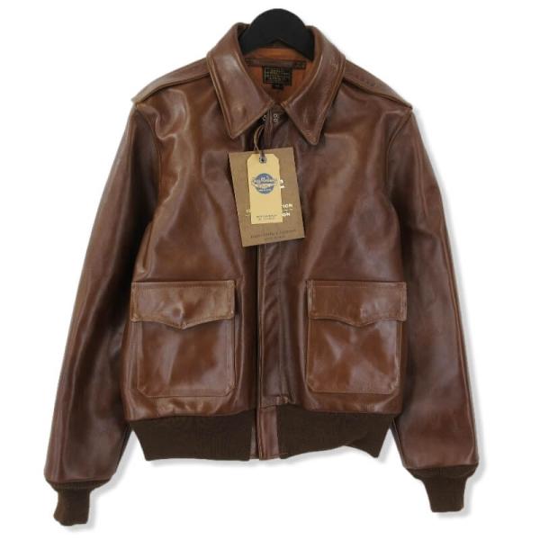 バズリクソンズ ユナイテッドシープライン タイプ A-2 ラセットブラウン BUZZ RICKSON'S -Type A-2 UNITED SHEEP LINED CLOTHING CO