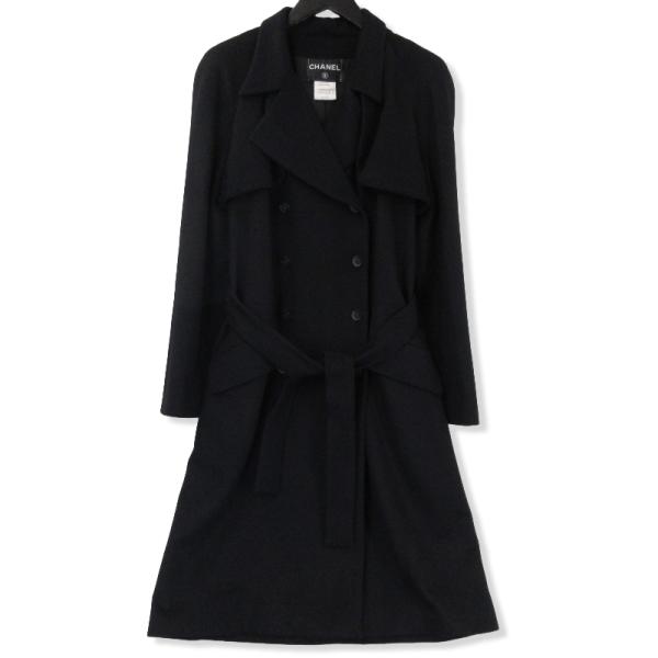 CHANEL 美品 シャネル トレンチコート カシミヤ P36435V07699 CHANEL 美品 シャネル トレンチコート カシミヤ P36435V07699