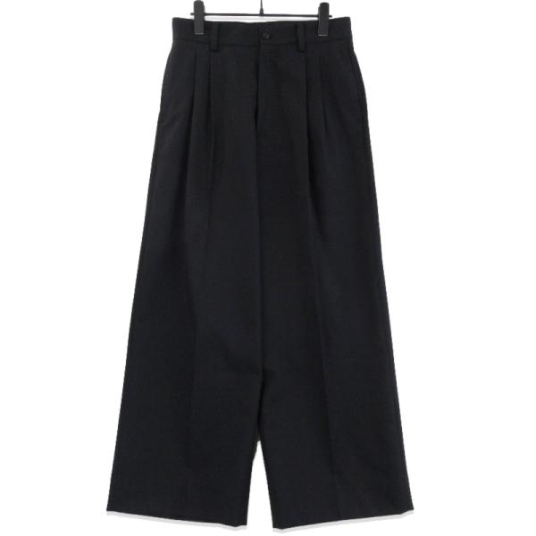 stein ブラック スラックス Mサイズ期間限定 stein(シュタイン) 20SSWIDE TAPERED TROUSERSスラックスST.128