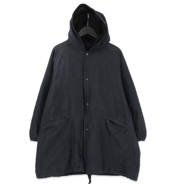 COMOLI  コットンシルクフーデッドコート 20aw サイズ2 美品 COMOLI コットン シルク フーデッド コート, Brown – Navyblue