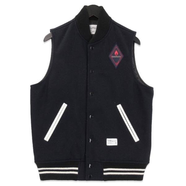 BEDWIN ベドウィン ベスト スタジャン型 メルトン ウール ワッペン