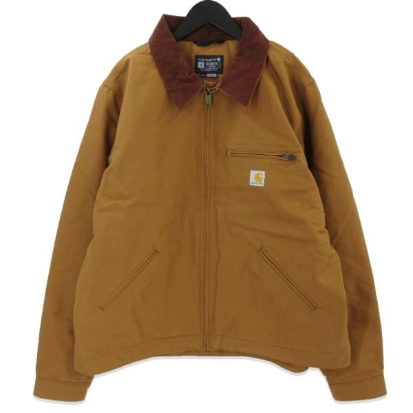 00s Carhartt ダック デトロイトジャケット M 短丈 ブラウン us カーハート carhartt 希少 極美品 00s USA製 デトロイト