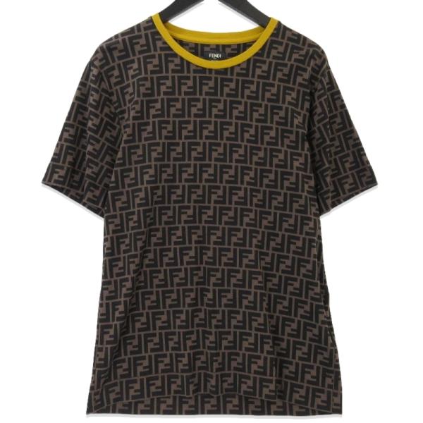 FENDI フェンディ ズッカクルーネックTシャツ FY0936 A6ZU 総柄 FENDI フェンディ ズッカクルーネックTシャツ FY0936 A6ZU 総柄
