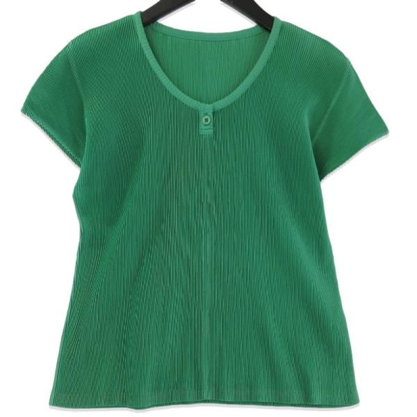 美品 PLEATS PLEASE ISSEY MIYAKE プリーツプリーズ 半袖ポロシャツ  