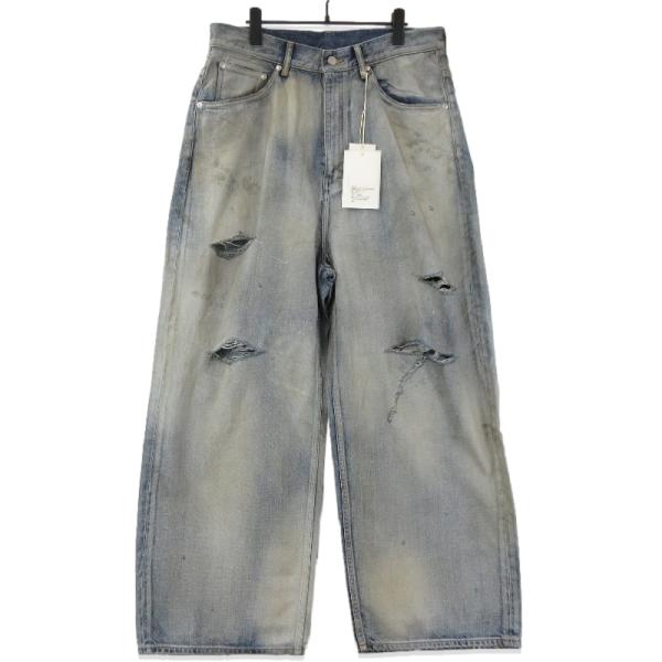 ANCELLM アンセルム ジーンズ デニムパンツ ヴィンテージ ファッション 未使用 ANCELLM アンセルム デニムパンツ ANC-PT77-B DAMEGE