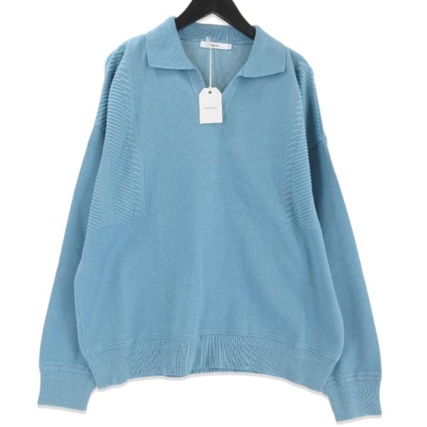 美品 YASHIKI ヤシキ Hamon Knit クルーネック プルオーバー ニット セーター YSK-21SS-KN05 1 ネイビー メンズ レディース 古着 中古 USED 美品 YASHIKI ヤシキ Hamon Knit クルーネック プルオーバー