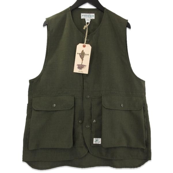 (新品)SASSAFRAS Leaf Blower Vest キルティングベスト SASSAFRAS[ササフラス]GARDEN TOUGH VEST Polyester Quilting SF
