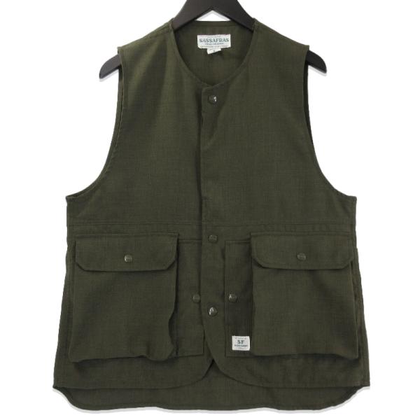 人気‼️ SASSAFRAS SF ササフラス ヒッコリー ワークベスト セレクトショップ ルラチュナ【LURACHUNA】:sassafras