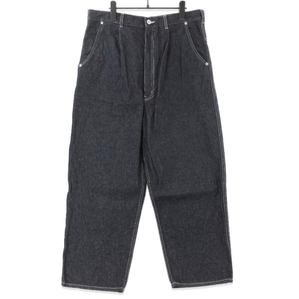 極美品 22AW コムデギャルソンオムドゥ デニムパンツ ウエストゴム 黒 L 極美品 22AW コムデギャルソンオムドゥ デニムパンツ ウエスト