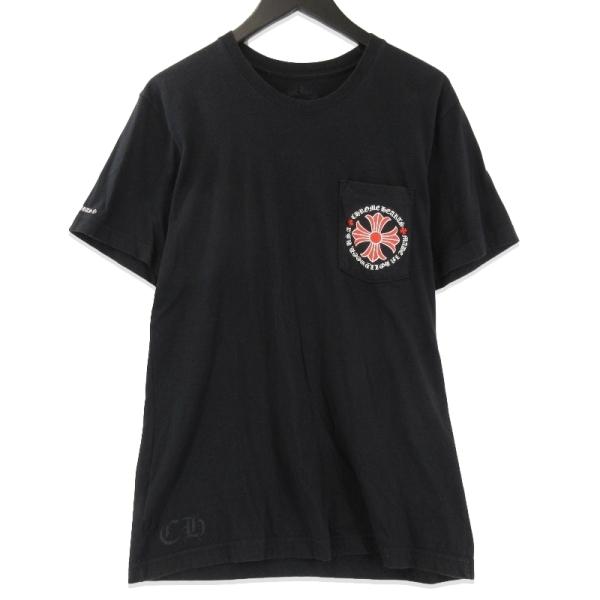 【試着のみ極美品】CHROME HEARTS USA黒 Tシャツ 半袖　S/M CHROME HEARTS クロムハーツ 半袖Tシャツ 2212-304-0796 クロス