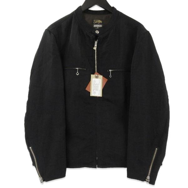 未使用コリンボG1ハンドペイントカスタムビンテージ加工　サイズ44！希少！ 未使用 COLIMBO コリンボ ナイロン シングルジャケット ZY-0104 Jade