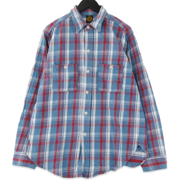 ウエアハウス ジョングラッコー 長袖 フラワー ストライプ シャツ ホワイト ウエアハウス ジョングラッコー 長袖 フラワー ストライプ