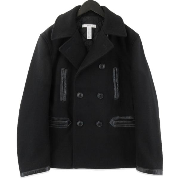 MASSES pコート新品未使用マシス 美品 MASSES マシス Pコート 24AW 1242055 P-COAT レザーパイピング