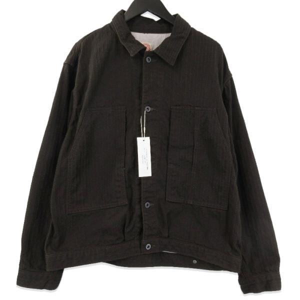 フランス製hollingtonバンドカラーリネンジャケット墨黒フェードブラック フランス製hollingtonバンドカラーリネンジャケット墨黒フェードブラック