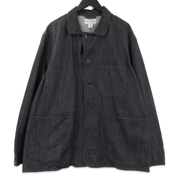 SASSAFRAS 美品 ササフラス デニムジャケット Sprayer Jacket Denim ス