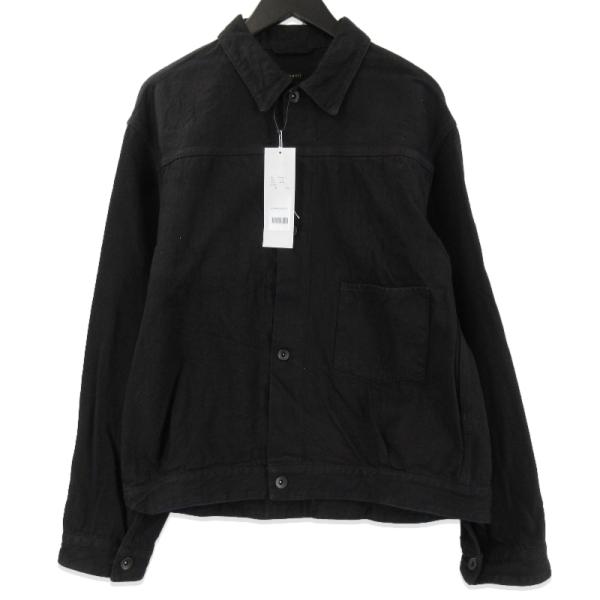 COMOLI ブラックデニムジャケット　サイズ3 COMOLI コモリ デニムジャケット S03-01012 20AW Gジャン Tバック