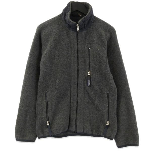 90s Patagonia フリース マフラー USA製 パタゴニア グレー patagonia