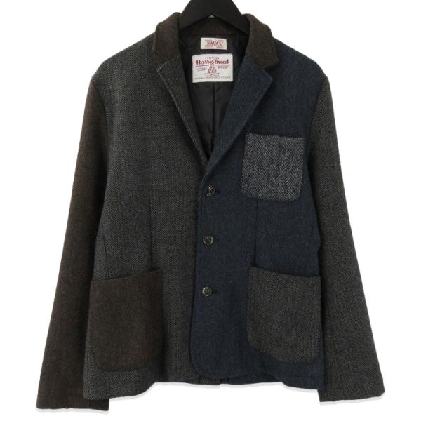 HARRIS TWEED × NAVAL ハリスツイード テーラードジャケット