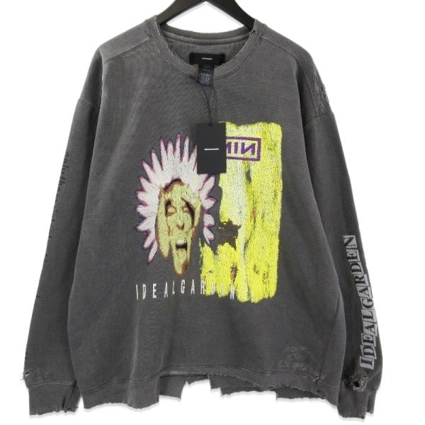 未使用 MINUS マイナス スウェット M-P2-BG8 Bootleg DIY Crew Sweat