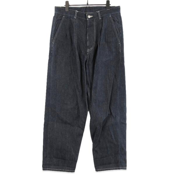 Graphpaper グラフペーパー セルビッチデニム 2タックパンツ GU232