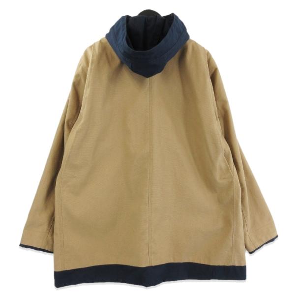 sacai × Carhartt WIP サカイ カーハート リバーシブル フーデット コート 24-03390M Reversible Coat ベージュ ネイビー 2 71015641 sacai × Carhartt WIP サカイ カーハート リバーシブル フーデット