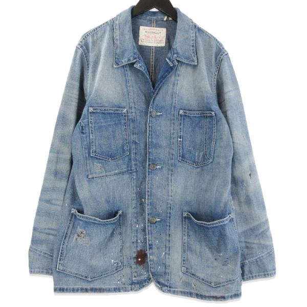 Levis リーバイス カバーオール PC9-71950-0006 ダメージ加工 ワークジャケット トルコ製 インディゴ M 71015724 Levis リーバイス カバーオール PC9-71950-0006 ダメージ加工 ワーク