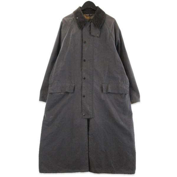 Barbour バブアー BURGHLEY 222MWX1674 バーレー オーバーサイズ オイルド ロングジャケット グレー 40 71015818 Barbour（バブアー） BURGHLEY 222MWX1674 バーレー オーバーサイズ