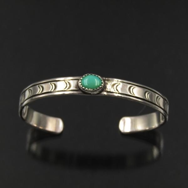 Navajo ナバホ族 バングル FF作 ターコイズ インディアンジュエリー