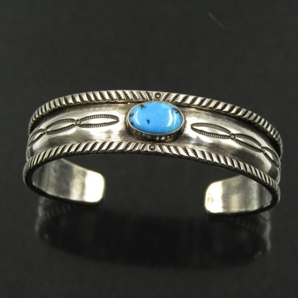 美品 Jesse Robbins クリーク族 バングル アパッチブルー