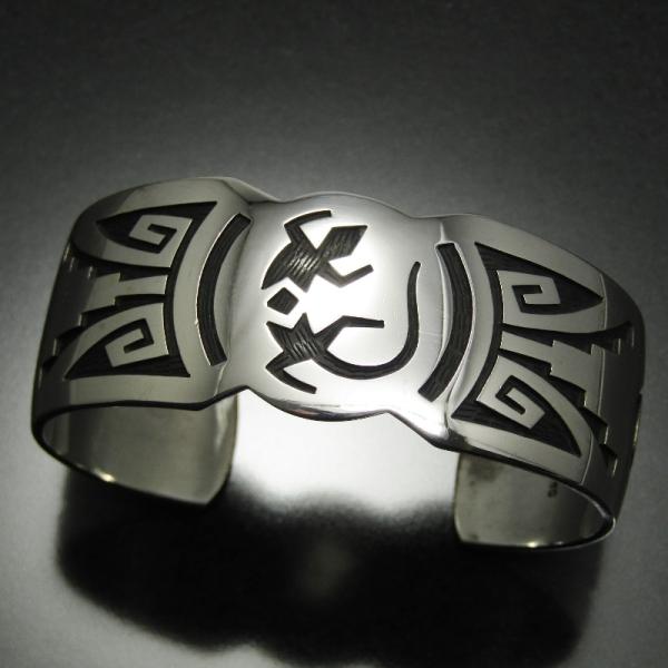 Earl Yowytewa ホピ族 バングル オーバーレイ アールヨウィテワ