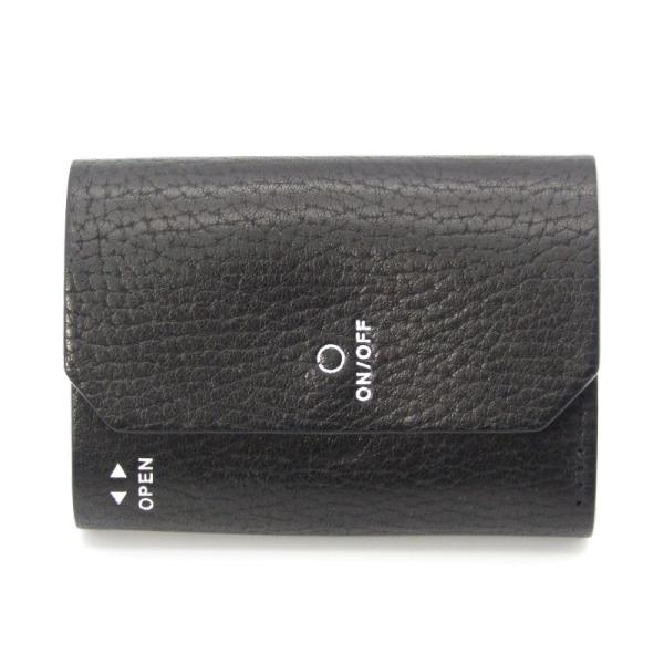 美品　macromauro WALLET 三つ折り財布 コンパクト 未使用 macromauro マクロマウロ 三つ折り財布 WORDING WALLET